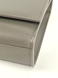 Kate Medium in Grey Grain de Poudre Embossed Leather SHW