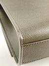 Kate Medium in Grey Grain de Poudre Embossed Leather SHW