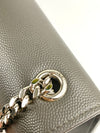 Kate Medium in Grey Grain de Poudre Embossed Leather SHW