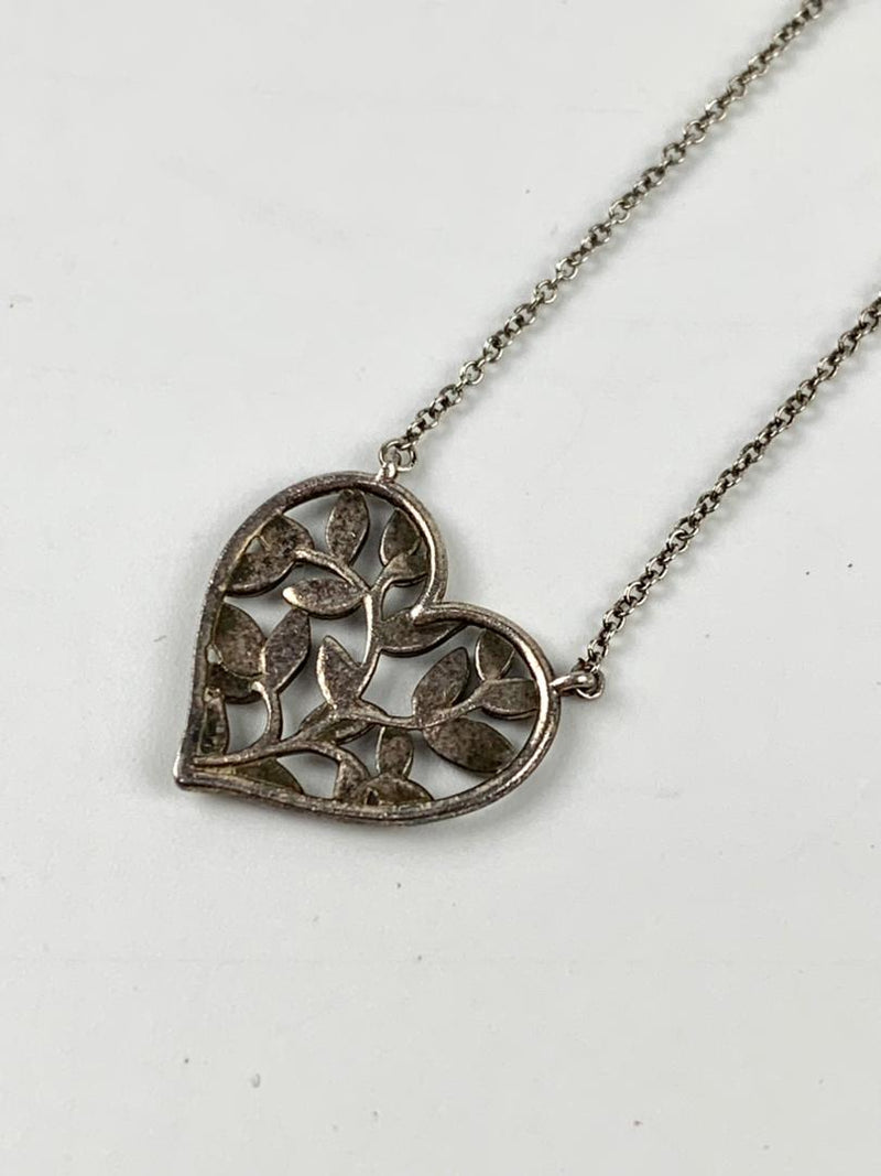 Paloma Picasso Olive Leaf Heart Pendant - Sterling Silver, 18" Chain