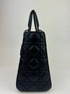 Medium Lady Dior in Black Cannage Lambskin BHW