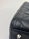 Medium Lady Dior in Black Cannage Lambskin BHW