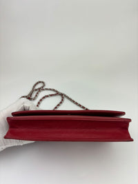 Timeless CC Wallet on Chain in Red Caviar SHW