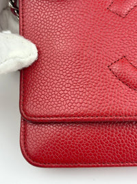 Timeless CC Wallet on Chain in Red Caviar SHW