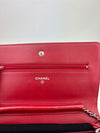 Timeless CC Wallet on Chain in Red Caviar SHW