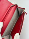 Timeless CC Wallet on Chain in Red Caviar SHW