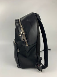 Face Calfskin Leather Backpack in Black/Blue