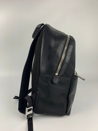 Face Calfskin Leather Backpack in Black/Blue