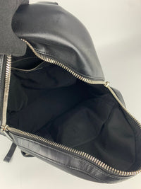 Face Calfskin Leather Backpack in Black/Blue