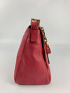 Iridescent Fuchsia Leather Mama Forever Large Flap Shoulder Bag