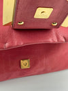 Iridescent Fuchsia Leather Mama Forever Large Flap Shoulder Bag