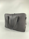 Grey Crossgrain Leather Briefcase&nbsp;