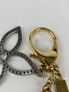 Gold Tone Metal Tapage Bag Charm &amp; Key Holder