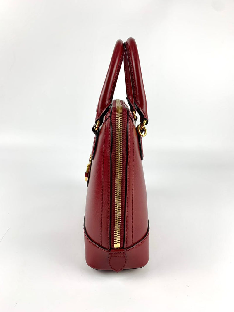 1955 Horsebit Red Top Handle Shoulder Bag&nbsp;