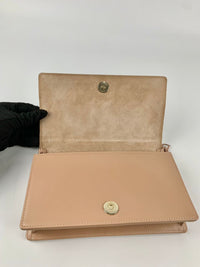 Lady Dior Pouch S0204 Rose Des Vents Cannage Calfskin with Diamond Motif