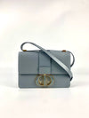 30 Montaigne M9203 Blue Grey Calfskin Bag