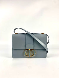 30 Montaigne M9203 Blue Grey Calfskin Bag