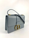 30 Montaigne M9203 Blue Grey Calfskin Bag