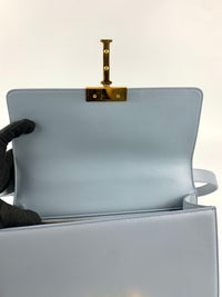 30 Montaigne M9203 Blue Grey Calfskin Bag