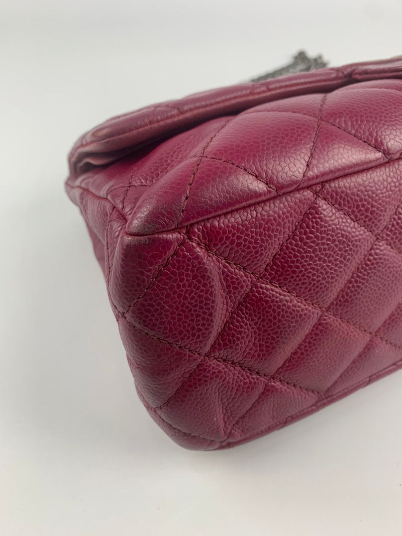 2.55 Classic Large Reissue 227 Plum Caviar Flap Bag RHW