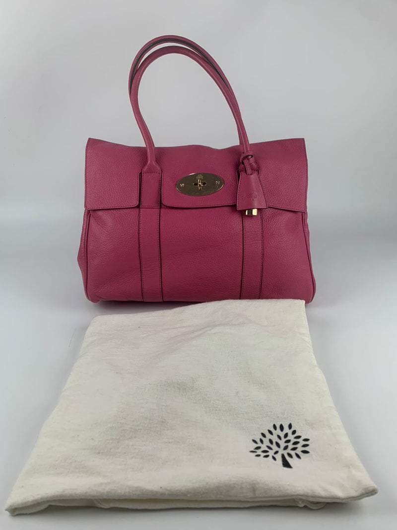 Bayswater Pink Soft Leather Tote Bag&nbsp;