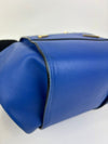 Compact Hammock Bag Blue Satin Calfskin&nbsp;