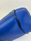 Compact Hammock Bag Blue Satin Calfskin&nbsp;