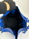 Compact Hammock Bag Blue Satin Calfskin&nbsp;