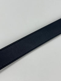 414516 Double G Navy Leather Belt&nbsp;