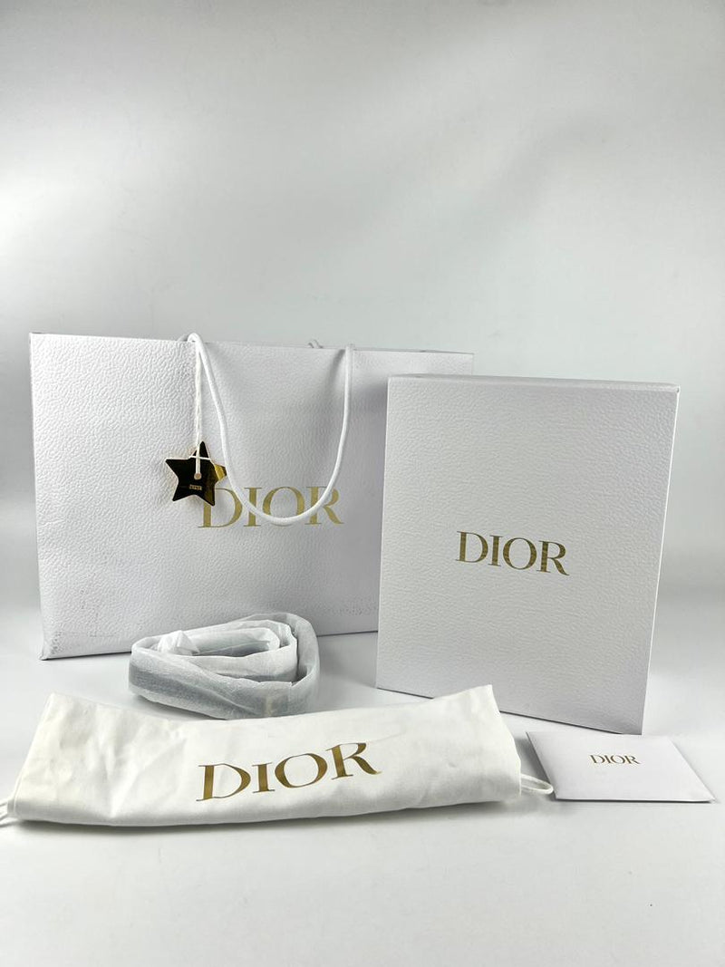 Mini Dior Book Tote Black Macrocannage Calfskin