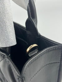 Mini Dior Book Tote Black Macrocannage Calfskin