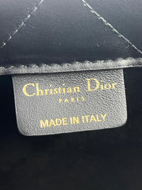 Mini Dior Book Tote Black Macrocannage Calfskin