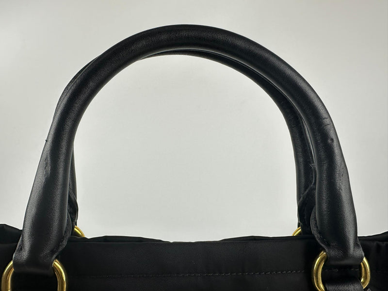 BN1902 Black Tessuto Soft Calfskin Shopping Tote