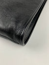 Black Leather Large Rajah Tote Bag