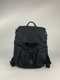 Voyageur Black Nylon Backpack