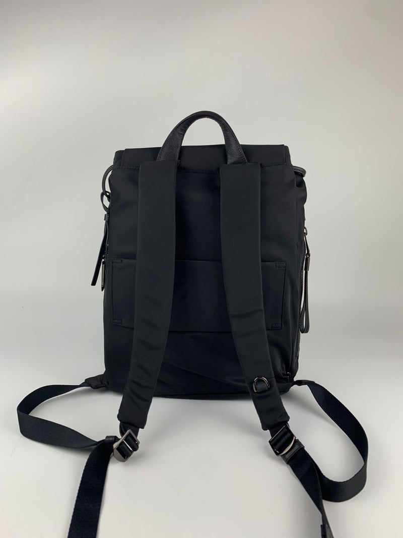 Voyageur Black Nylon Backpack