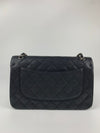 Black Caviar Classic Jumbo Double Flap Bag SHW