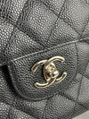 Black Caviar Classic Jumbo Double Flap Bag SHW