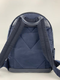 Small Dieter Teardrop Visetos Navy Blue Nylon Backpack