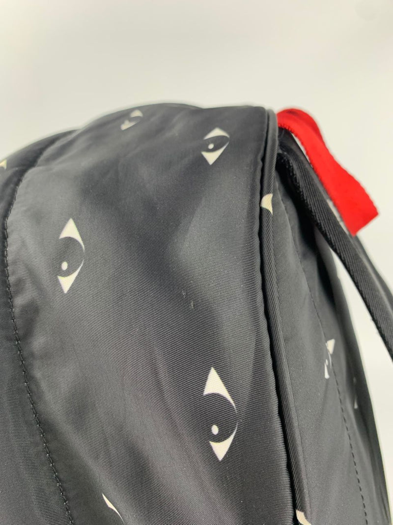 Eye Print Black Backpack