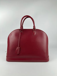 Fuchsia Alma GM Epi Leather Bag