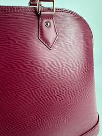 Fuchsia Alma GM Epi Leather Bag