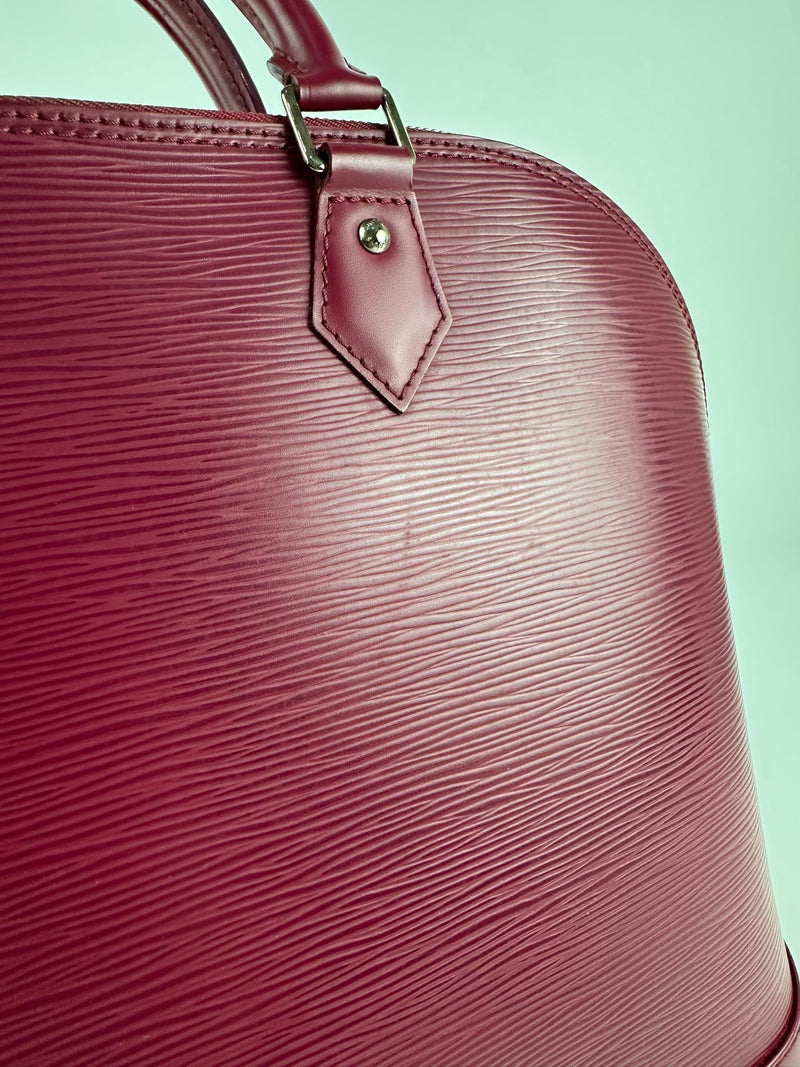 Fuchsia Alma GM Epi Leather Bag