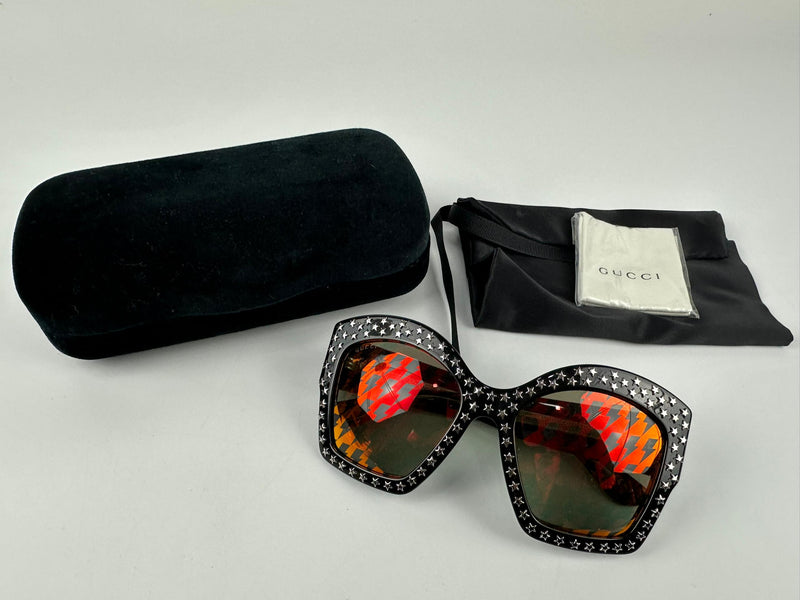 Rounded Square Frame Star Oversized Sunglasses GG 3870/S