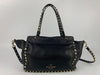 Black Small Rockstud Trapeze Tote