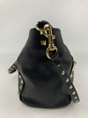 Black Small Rockstud Trapeze Tote