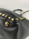 Black Small Rockstud Trapeze Tote