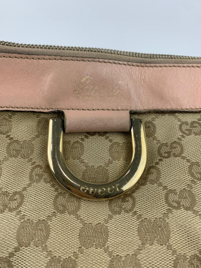 GG Beige / Pink D-Ring Crossbody Bag