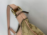 GG Beige / Pink D-Ring Crossbody Bag