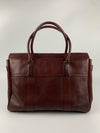 Oxblood Bayswater Pebbled Grain Satchel Bag